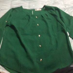 Green blouse xl